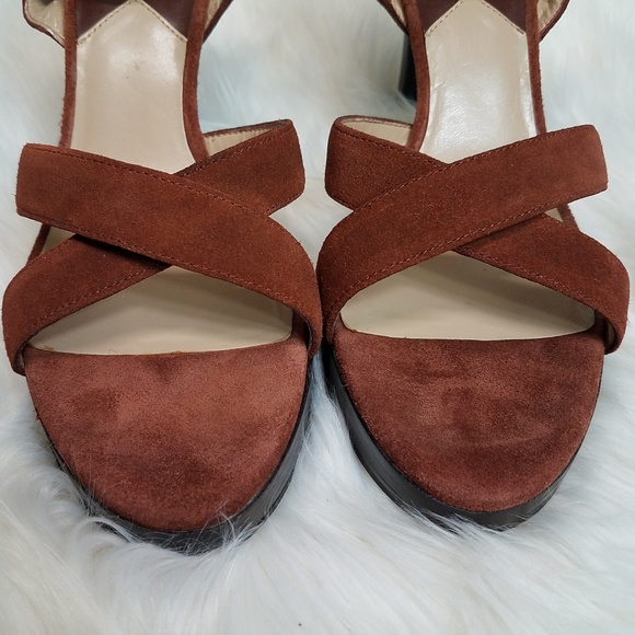 Apostrophe heels size 8 brown or blue - Picture 2 of 8